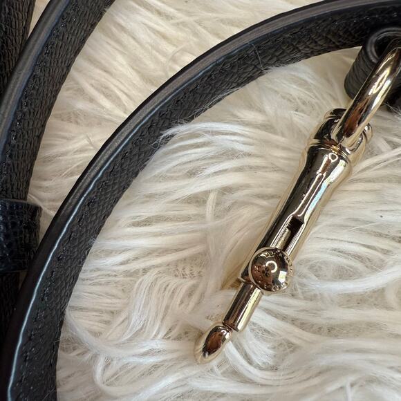 COACH Black Pebbled Leather Replacement Strap - Picture 3 of 6